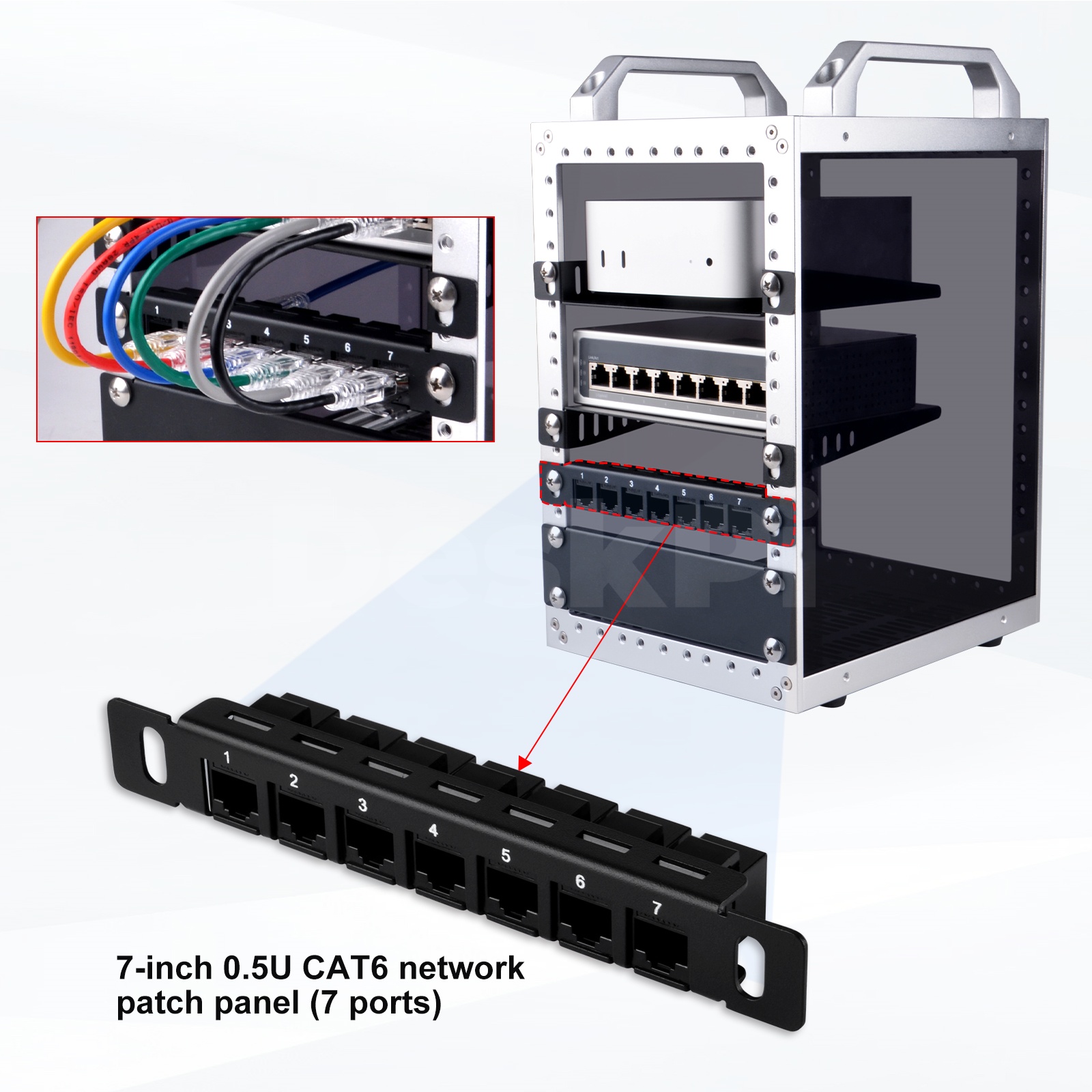 DeskPi RackMate 7인치 0.5U CAT6  - Deskpi Super6C 리뷰 및 가격