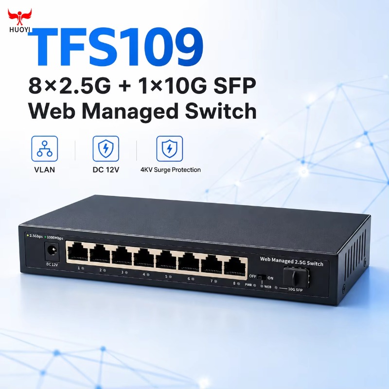 8포트 2.5Gb 관리형 스위치, 1개의 10G SFP - Sfp+ 10G Managed Switch 8 Port 리뷰 및 가격